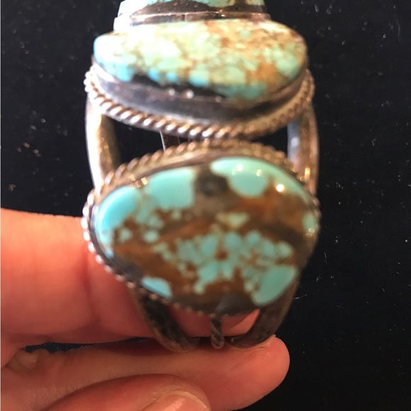 Sterling silver turquoise bracelet - Picture 3 of 4